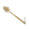 Wood bath brush